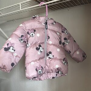 Disney Minnie Mouse Pink Puffer Jacket
